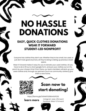 Wear It Forward Flyer