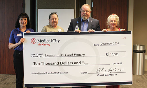 Medical City Mckinney Supports Community Charities Through Giving